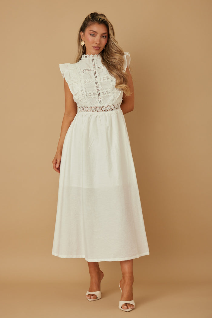 Daisy Embroidered Sun Dress