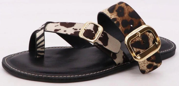 Buckle Flat Sandals