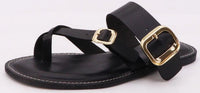 Buckle Flat Sandals