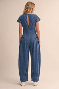 Ballon Denim jumpsuit