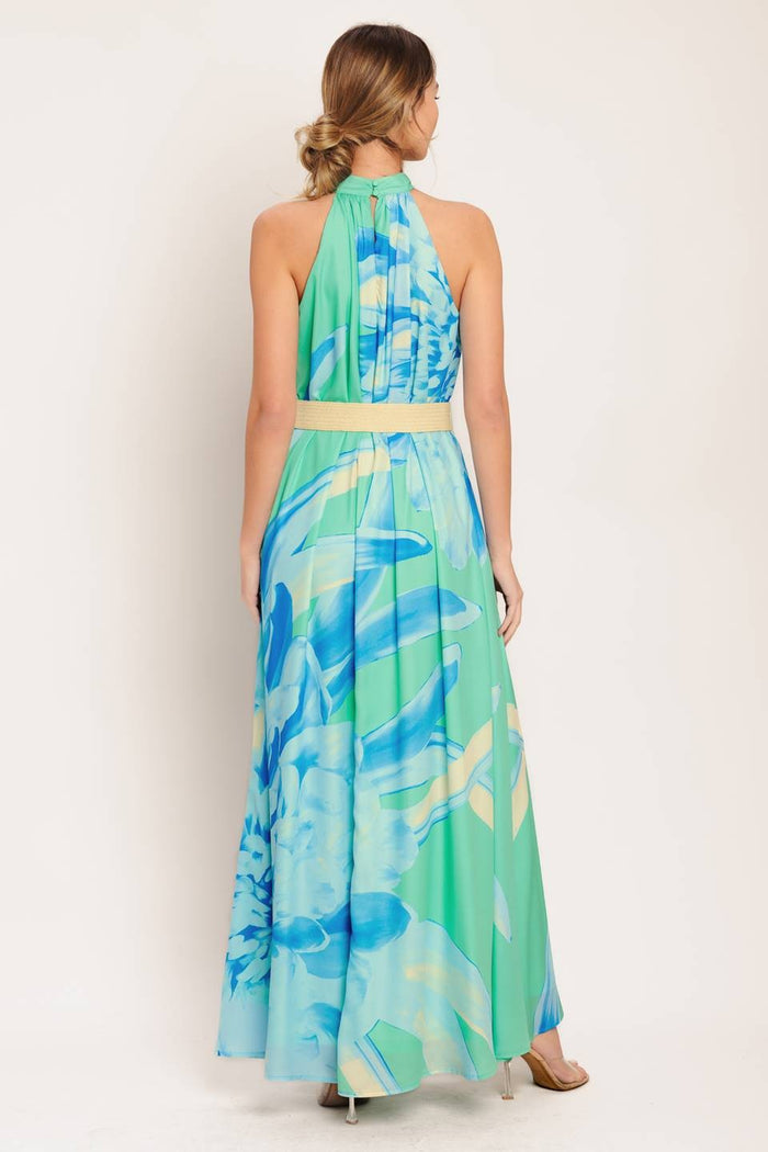 HALTER HAWAII MAXI DRESS