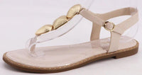 Gold Dot Flat Sandals