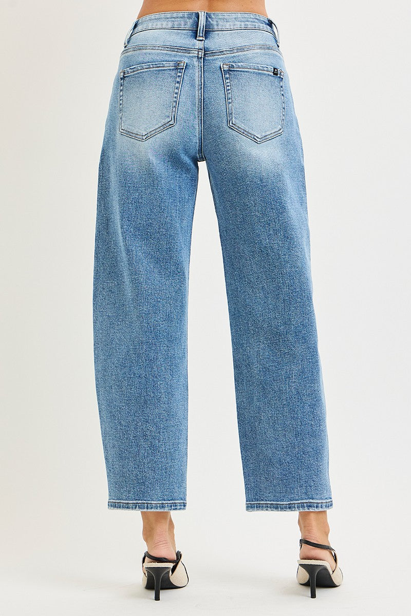 YOi Low Rise Barrel Leg Jeans