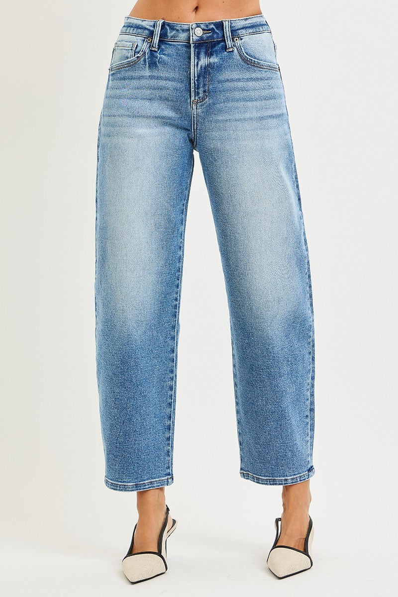 YOi Low Rise Barrel Leg Jeans
