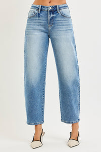 YOi Low Rise Barrel Leg Jeans