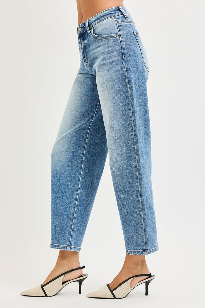 YOi Low Rise Barrel Leg Jeans