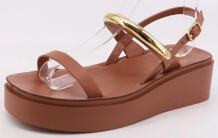 Gold Ring Wedge Sandal