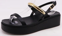 Gold Ring Wedge Sandal