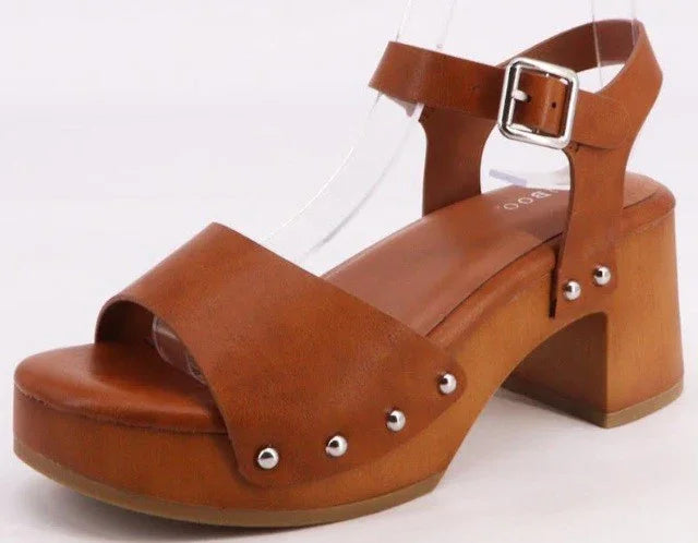 Mid High Heel Sandal