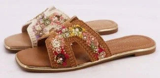 Knit Detail Sandals