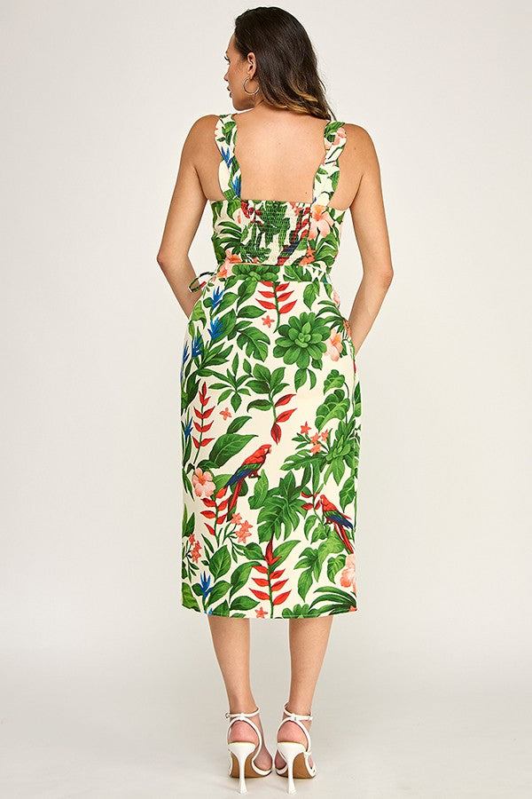 Palm Leaf Two Piece Set