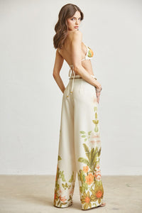 Botanical Triangle Lace 2pc Pant Set