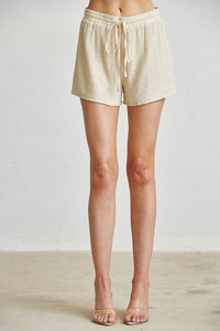 Cut-out Tie Front Maxi Shorts 2pc Set