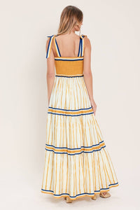 summer yellow maxi dress