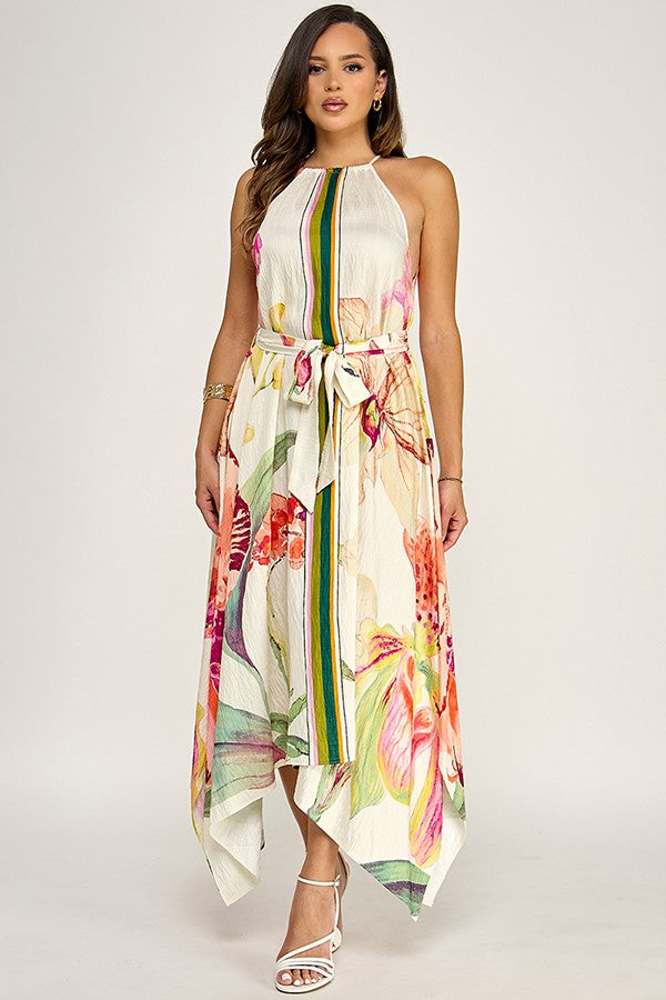 Hankiechief Maxi Dress