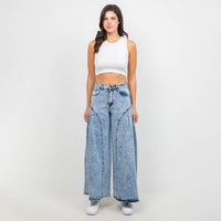 EXTRA WIDE LOOSE WASHED JEANS