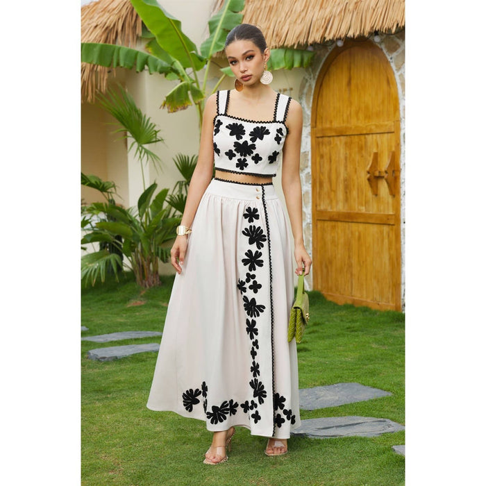 BOHO BLOOM COASTAL CHIC SKIRT SET