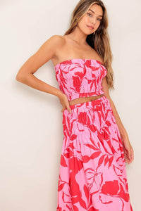 TUBE TOP MAXI SKIRT SET
