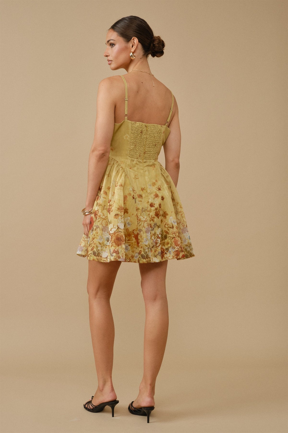 Floral Garden Side-lace A-line Dress