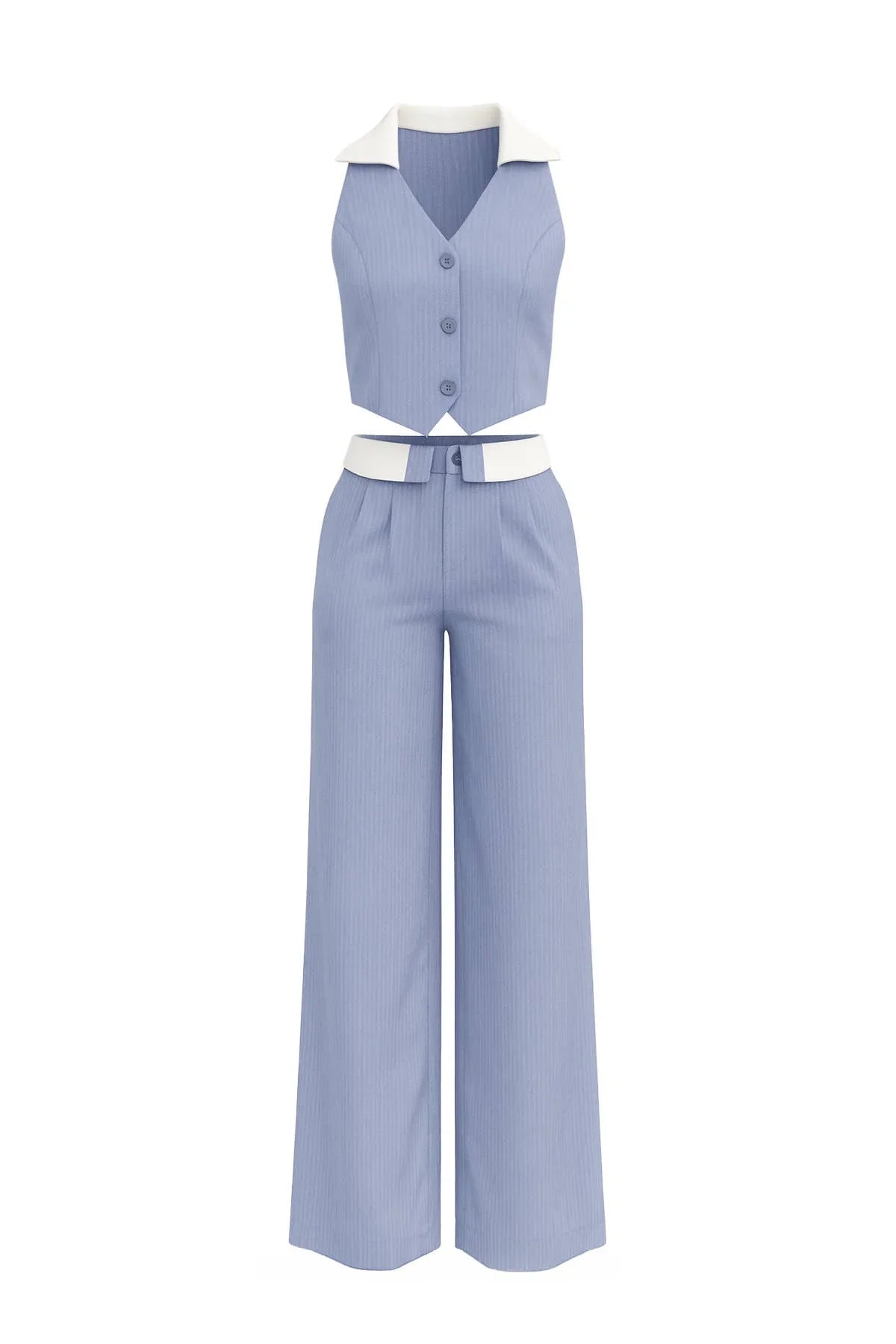 The Signature Stripe Vest and Pants Set