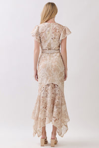 Pennie Lace Mermaid Maxi Dress