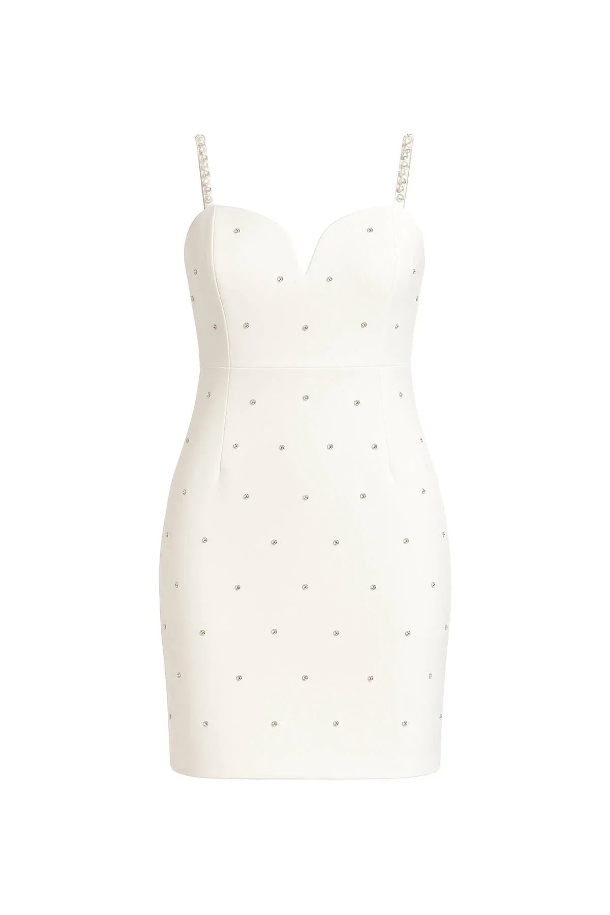 Woven Crystal Embellished Mini Dress