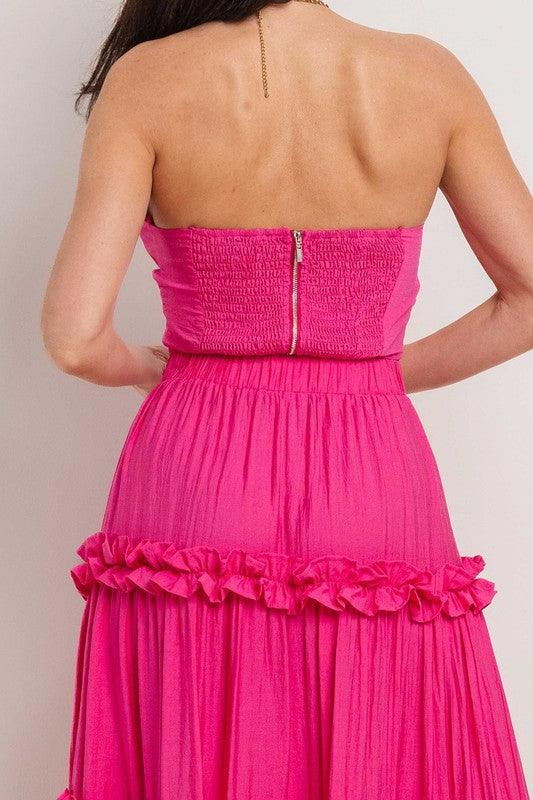 SOLID MAXI SKIRT SET - PRIVILEGE 