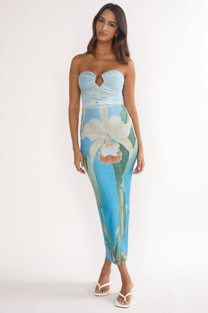 SWEETHEART MESH FITTED DRESS