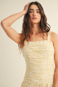 Lace Corset Midi Dress