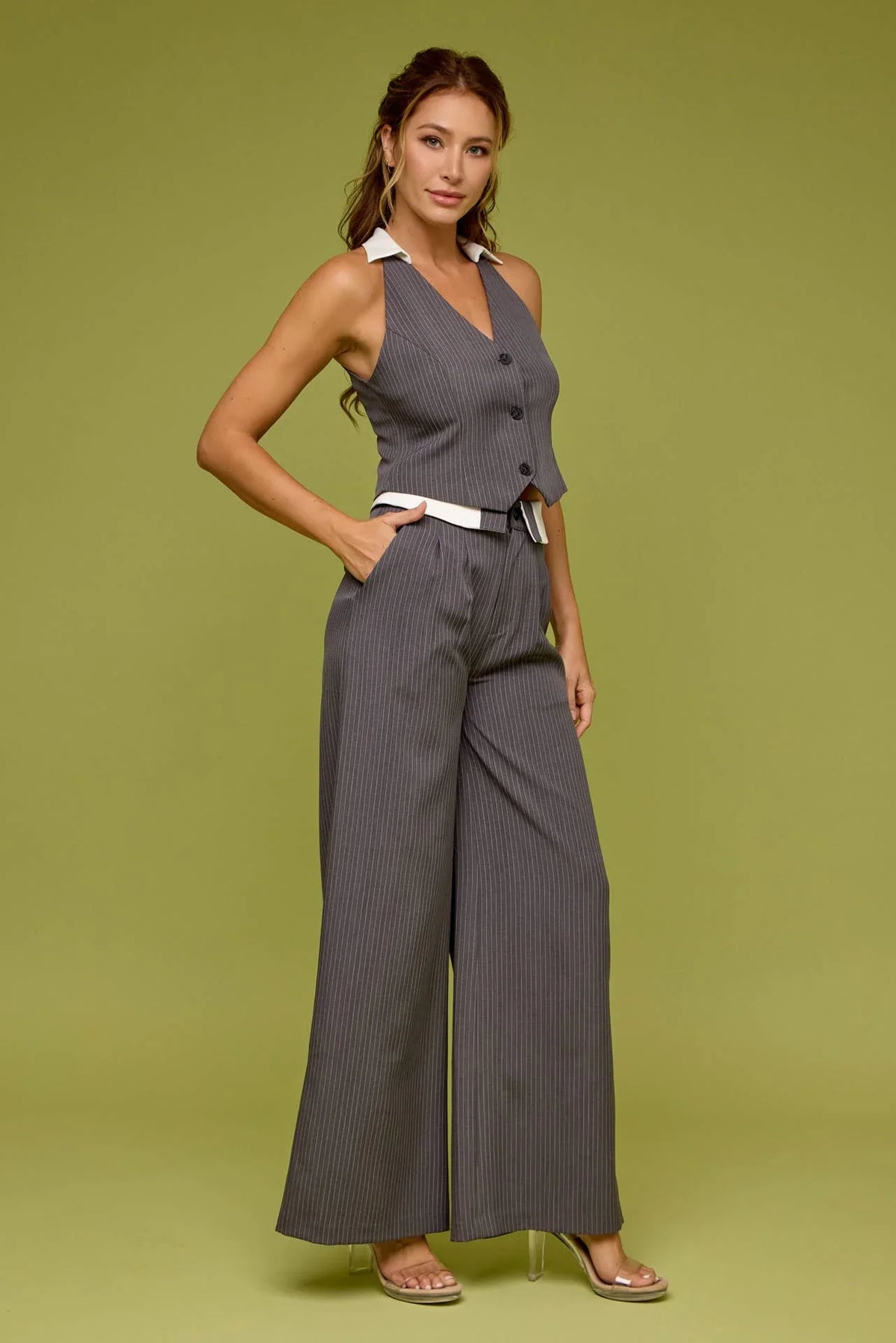 The Signature Stripe Vest and Pants Set