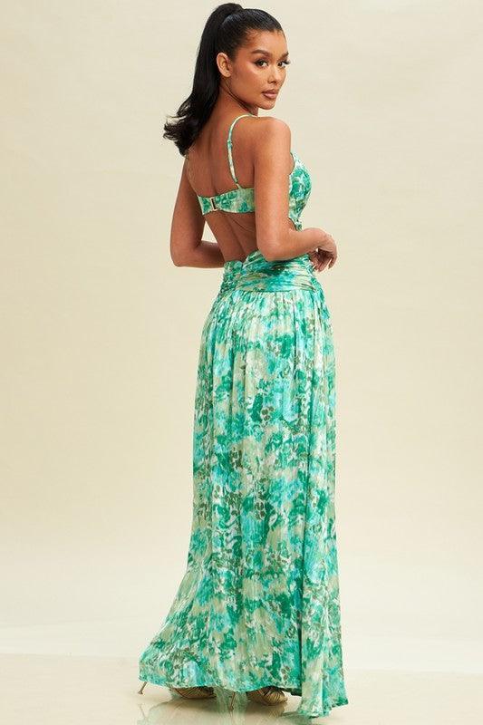 SUMMER SHIMMER MAXI DRESS - PRIVILEGE 