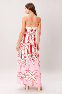 A printed woven ankle dress