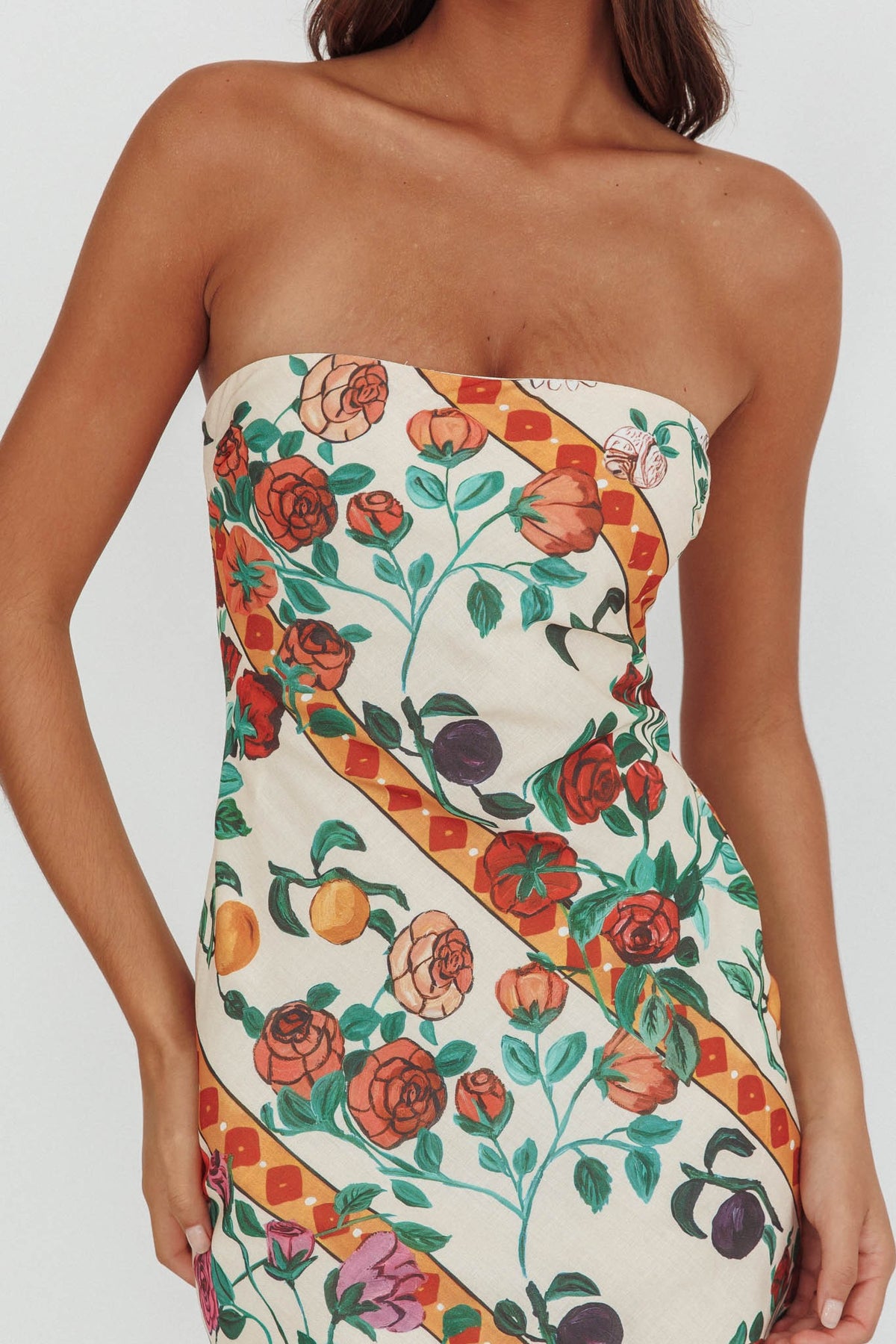 Floral Cascade Maxi Dress