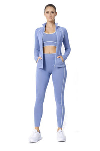 3-PIECE ACTIVEWEAR SET — SPORTS BRA, LEGGING & JACKET