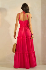 Solid Tiered Maxi Dress