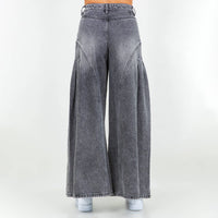 EXTRA WIDE LOOSE WASHED JEANS
