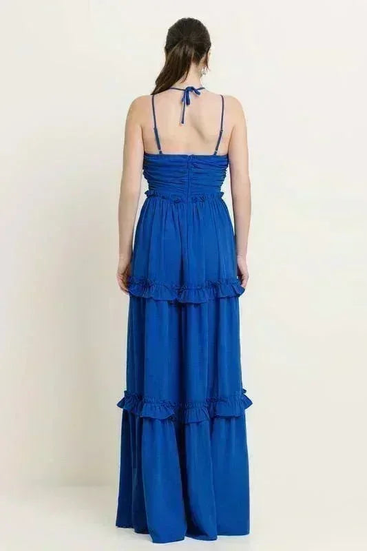 SOLID LAYERED TUBE MAXI DRESS PRIVILEGE