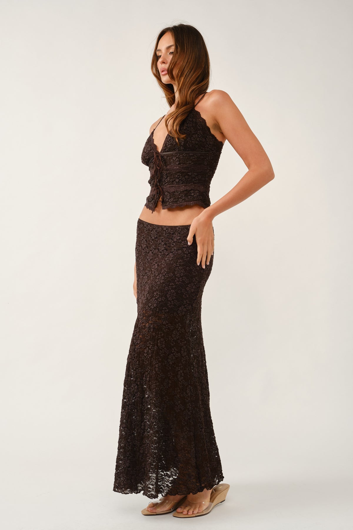 Lilly Lace Tank & Maxi Skirt Set