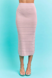 Libby Pointelle Knit Sleeveless Top & Mermaid Midi Skirt Set