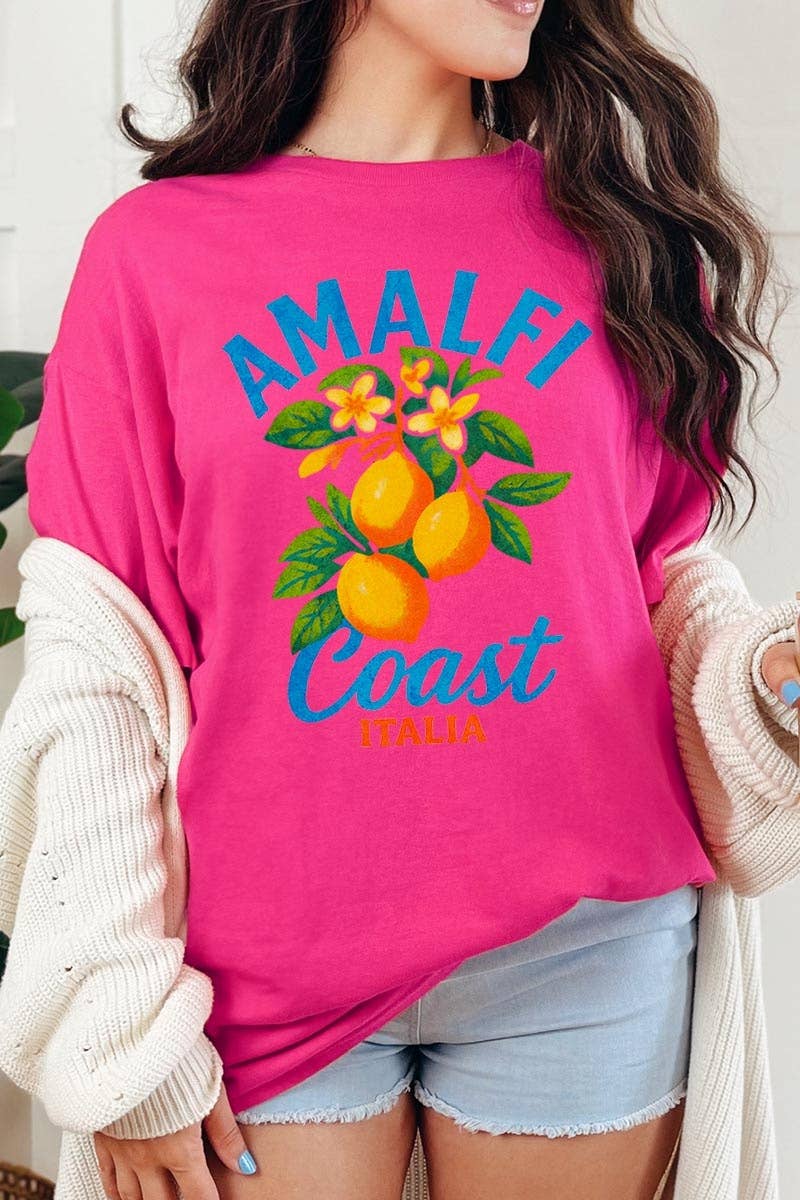Amalfi Coast Italia Graphic Heavy Cotton Tee