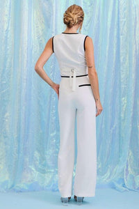 Woven vest and pants set with contrast detail PRIVILEGE