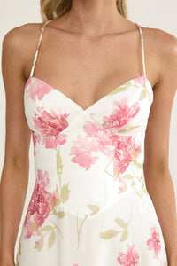 Ruffled Floral Maxi Dress