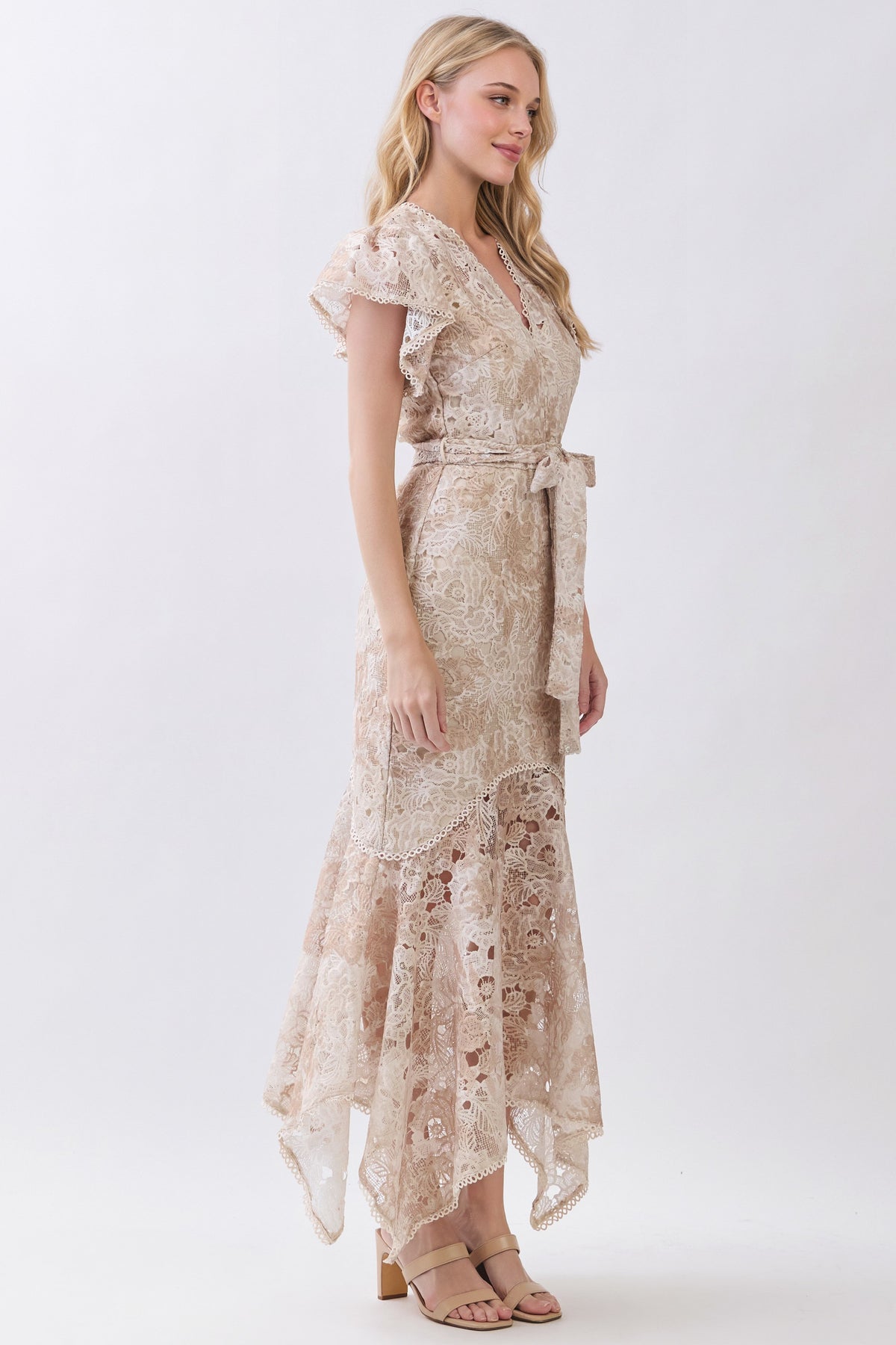 Pennie Lace Mermaid Maxi Dress