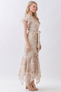 Pennie Lace Mermaid Maxi Dress
