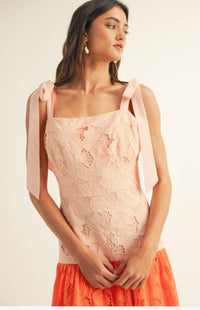 Shoulder Tie Ruffle Bottom Color Block Midi Dress