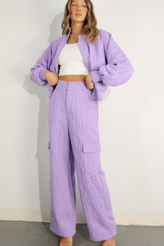 DESIGNER INSPIRED  TWO PIECE CARGO PANT SET