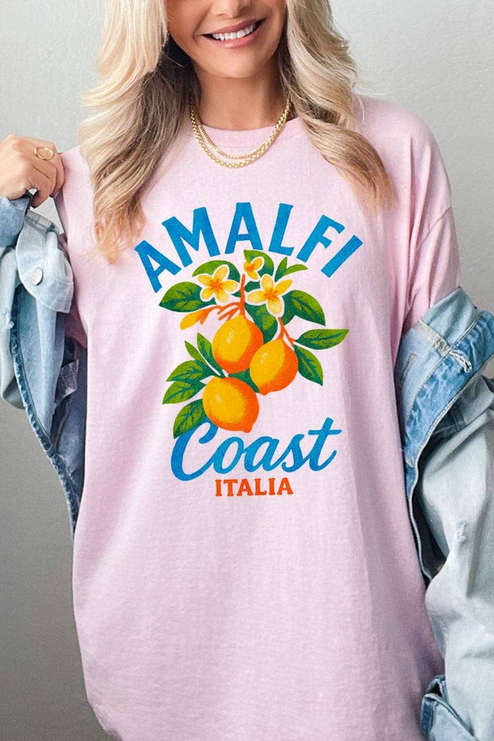 Amalfi Coast Italia Graphic Heavy Cotton Tee