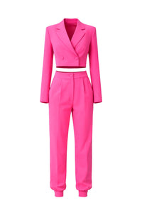Crop blazer and trouser 2pc set