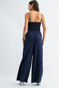 EMBROIDERED TWO-PIECE PANTS SET