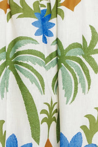 A printed woven maxi dress